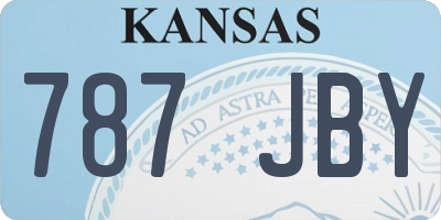 KS license plate 787JBY