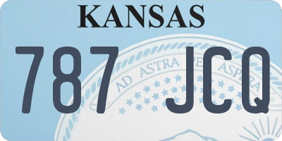 KS license plate 787JCQ