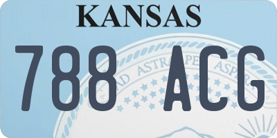 KS license plate 788ACG