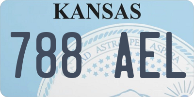 KS license plate 788AEL