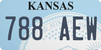 KS license plate 788AEW
