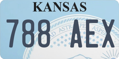 KS license plate 788AEX