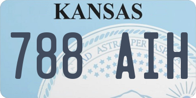 KS license plate 788AIH