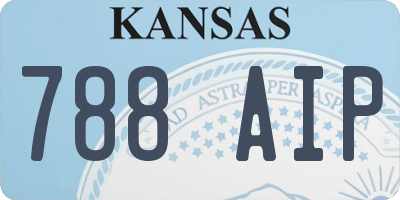 KS license plate 788AIP