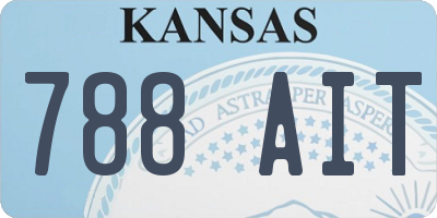 KS license plate 788AIT