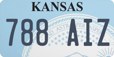 KS license plate 788AIZ