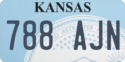 KS license plate 788AJN