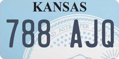 KS license plate 788AJQ