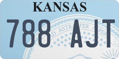 KS license plate 788AJT