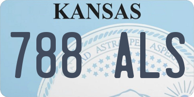 KS license plate 788ALS