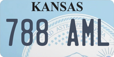 KS license plate 788AML