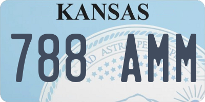 KS license plate 788AMM