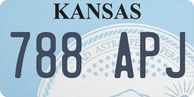 KS license plate 788APJ