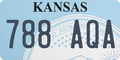 KS license plate 788AQA