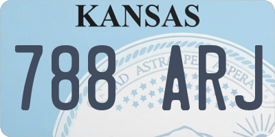 KS license plate 788ARJ