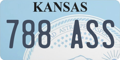 KS license plate 788ASS