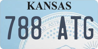 KS license plate 788ATG