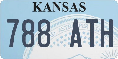 KS license plate 788ATH