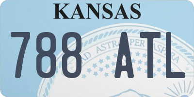 KS license plate 788ATL