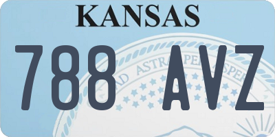 KS license plate 788AVZ