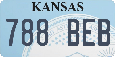 KS license plate 788BEB