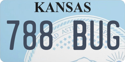KS license plate 788BUG