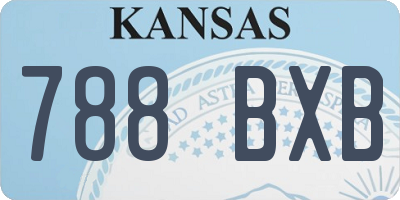 KS license plate 788BXB