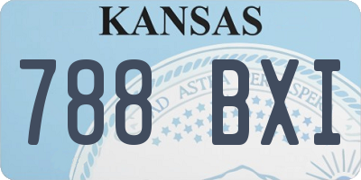 KS license plate 788BXI
