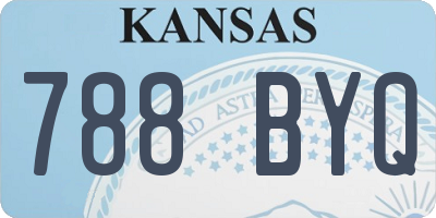 KS license plate 788BYQ