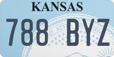 KS license plate 788BYZ