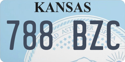 KS license plate 788BZC
