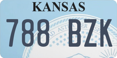 KS license plate 788BZK