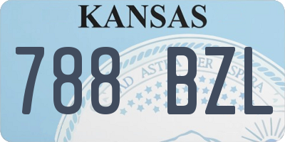 KS license plate 788BZL
