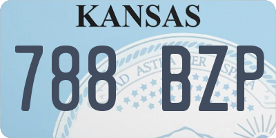 KS license plate 788BZP