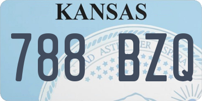 KS license plate 788BZQ