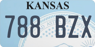 KS license plate 788BZX