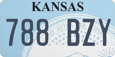 KS license plate 788BZY