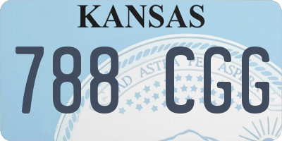 KS license plate 788CGG