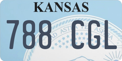 KS license plate 788CGL