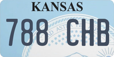 KS license plate 788CHB