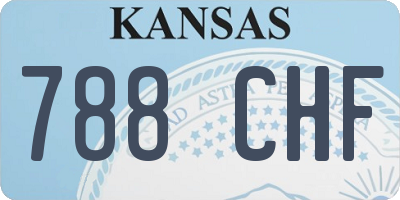 KS license plate 788CHF
