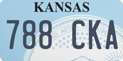 KS license plate 788CKA