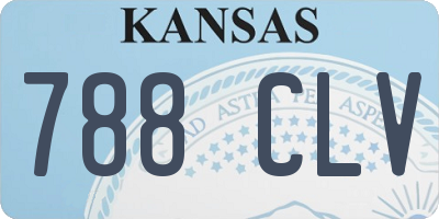 KS license plate 788CLV