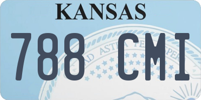 KS license plate 788CMI