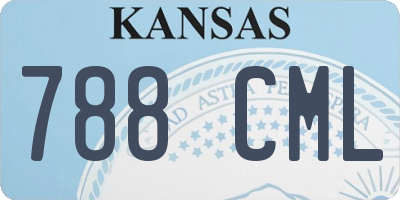 KS license plate 788CML