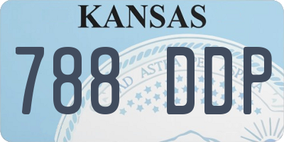 KS license plate 788DDP