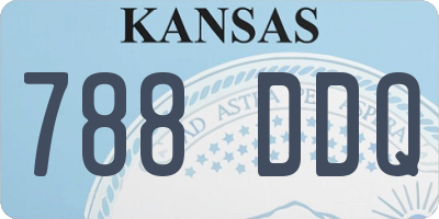 KS license plate 788DDQ