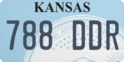 KS license plate 788DDR