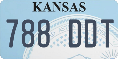 KS license plate 788DDT
