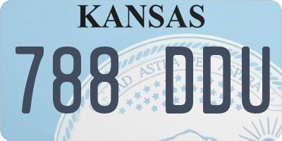 KS license plate 788DDU